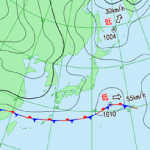 天気図に色が付きました